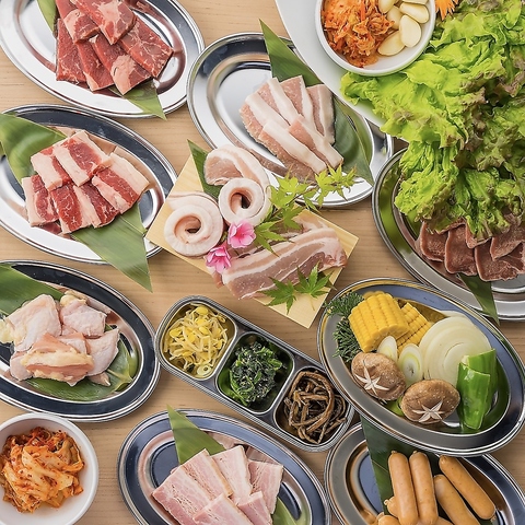 個室×本格焼肉食べ放題◆黒毛和牛も含む絶品焼肉を心ゆくまでご堪能