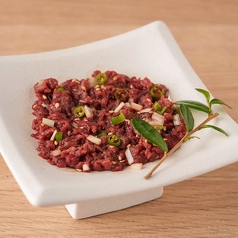 馬肉の青唐辛子なめろう