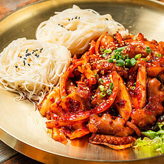 イイダコ&タコ辛炒め素麺