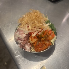 ハーフ豚キムチもんじゃ
