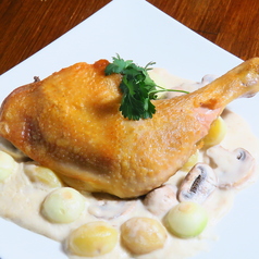 鶏モモ肉のクリームソース