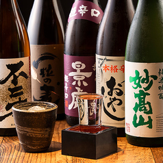 こだわりの≪日本酒・銘柄焼酎≫も料理との相性抜群◎