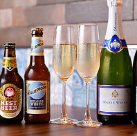 コスパ抜群！生ビールも選べる贅沢飲み放題♪