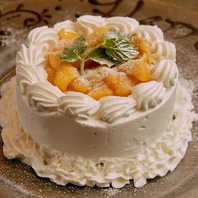 誕生日はホールケーキをご用意いたします♪♪