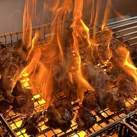地鶏の炭火焼き