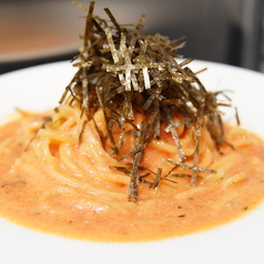 明太子とゆずこしょうのクリームパスタ