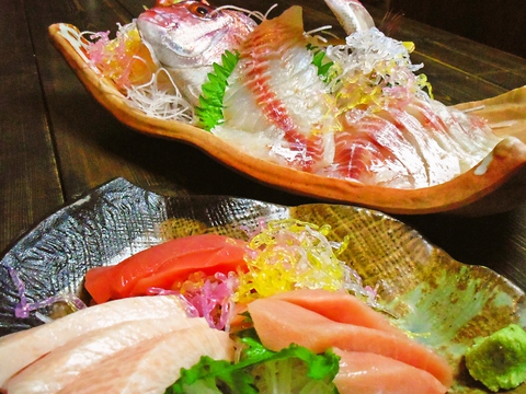 新鮮な魚を美味しいお刺身で食べることが出来るお店。