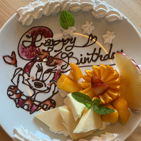 デザートプレートご用意しております♪