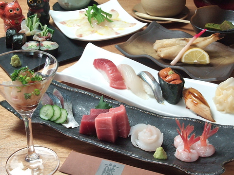 ゆったりと旬の寿司・創作料理が楽しめる　大人の隠れ家　「鮨DINING　藤」