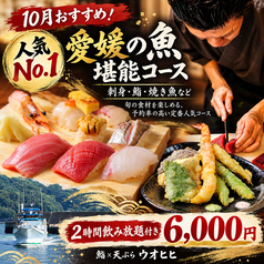 鮨 天ぷら ウオヒヒのコース写真