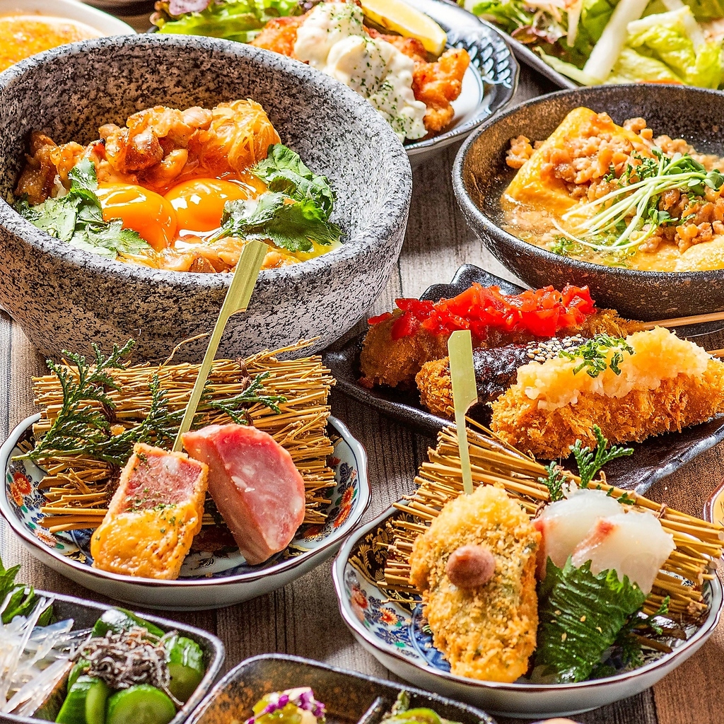 飲み放題付き＆串揚げも楽しめるコースございます◎金山での宴会ならぜひ当店をご検討ください♪