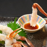 鮮度抜群！プリプリの蟹身をシンプルに味わう♪