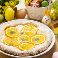 スイーツピザは店内でのみお愉しみいただける至福のピザ