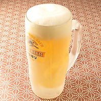 焼き鳥に相性抜群！キンキンに冷えたビール！