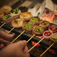 福岡女性人気の火付け役うずまきの《野菜巻き串》