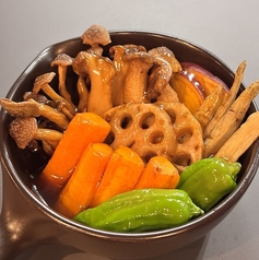 根菜ときのこの旨だしあんかけ