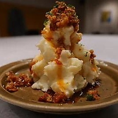 ポテトサラダ食べるアヒージョかけ