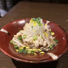 道産昆布ポン酢の鶏皮ポン酢