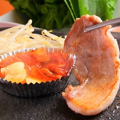 当店名物の【サムギョプサル】