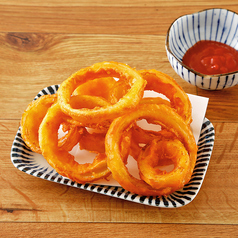 やみつきオニオンフライ/ごぼうの唐揚げ/ちくわ紅生姜天　各