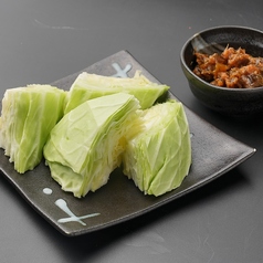 キャベツと特製味噌