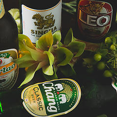 キンキンに冷えたタイビールを種類豊富にご用意