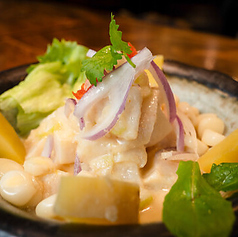 CEVICHE DE PESCADO フレッシュシーフードのセビチェ