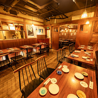 ゆったり宴会にぴったりの広々空間