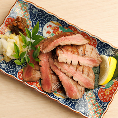 厚切り芯タンの炭火焼き