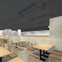 落ち着いてお食事をお楽しみいただけるカウンター席は、お仕事終わりのサク飲みやお一人様にもぴったりです◎※画像はイメージです。