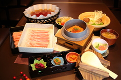 しゃぶしゃぶ横手豚玄亭のおすすめランチ1