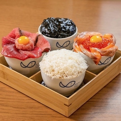 セカクラセット｜赤丼・黒丼・白丼・橙丼の肉と魚の丼セット