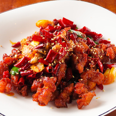 鶏肉の唐辛子炒め