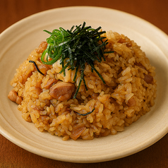 鶏ときのこのチャーハン