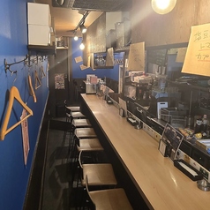 キッチンの目の前でライブ感あるカウンター席　