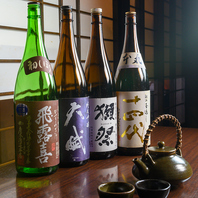 鹿児島ならではの焼酎や日本酒など約60種類！