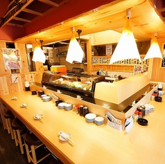 職人が握るお寿司を目の前で堪能！！※画像は系列店です。