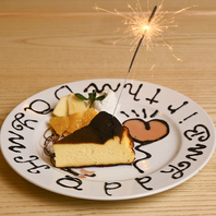 記念日や誕生日に！デザートプレートもご用意可♪