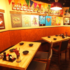 4名様席です！友達との飲み会もこのお席ならバッチリ!