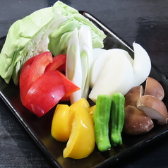 野菜焼盛り合せ