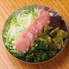 脳天大トロと三陸海草の「ねぎま鍋」