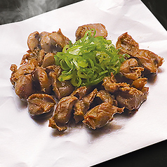 砂ずりの塩焼き