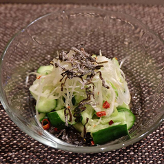 たたき胡瓜～塩昆布～ / にんにく味噌きゅうり　各