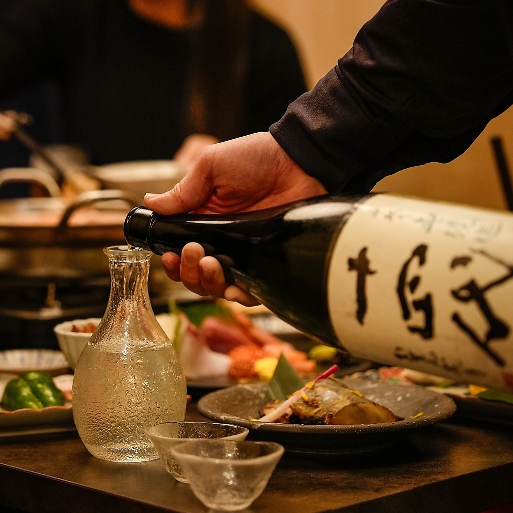 お料理にあうドリンクも多数！お料理や好みに合せてワインや日本酒をご堪能いただけます！