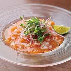 メイプルサーモンの和風カルパッチョ