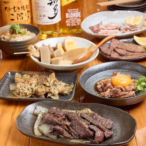 炭焼旅団で籠炎舞焼きカルビ・ハラミを堪能、炭火の香りが食欲をそそります。