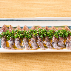 ホタルイカのレバ刺し風/つまみ鰯