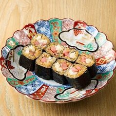 穴子と梅牛蒡のアテ巻き
