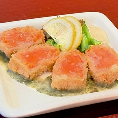 サーモンのレアカツ