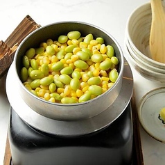 枝豆とコーン釜めし